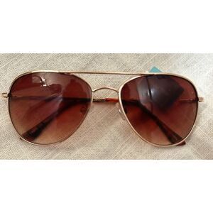 NWT Brown Aviator Sunglasses